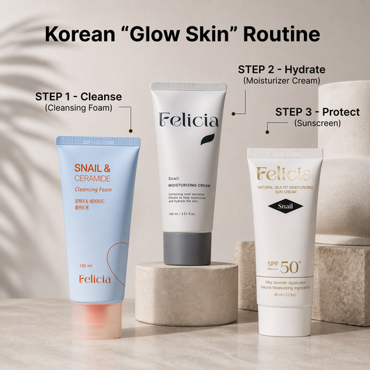 [56% OFF] Korean 'Glass Skin' Daily Routine Set