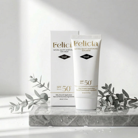 Natural Silk Fit Moisturizing Snail Sun Cream