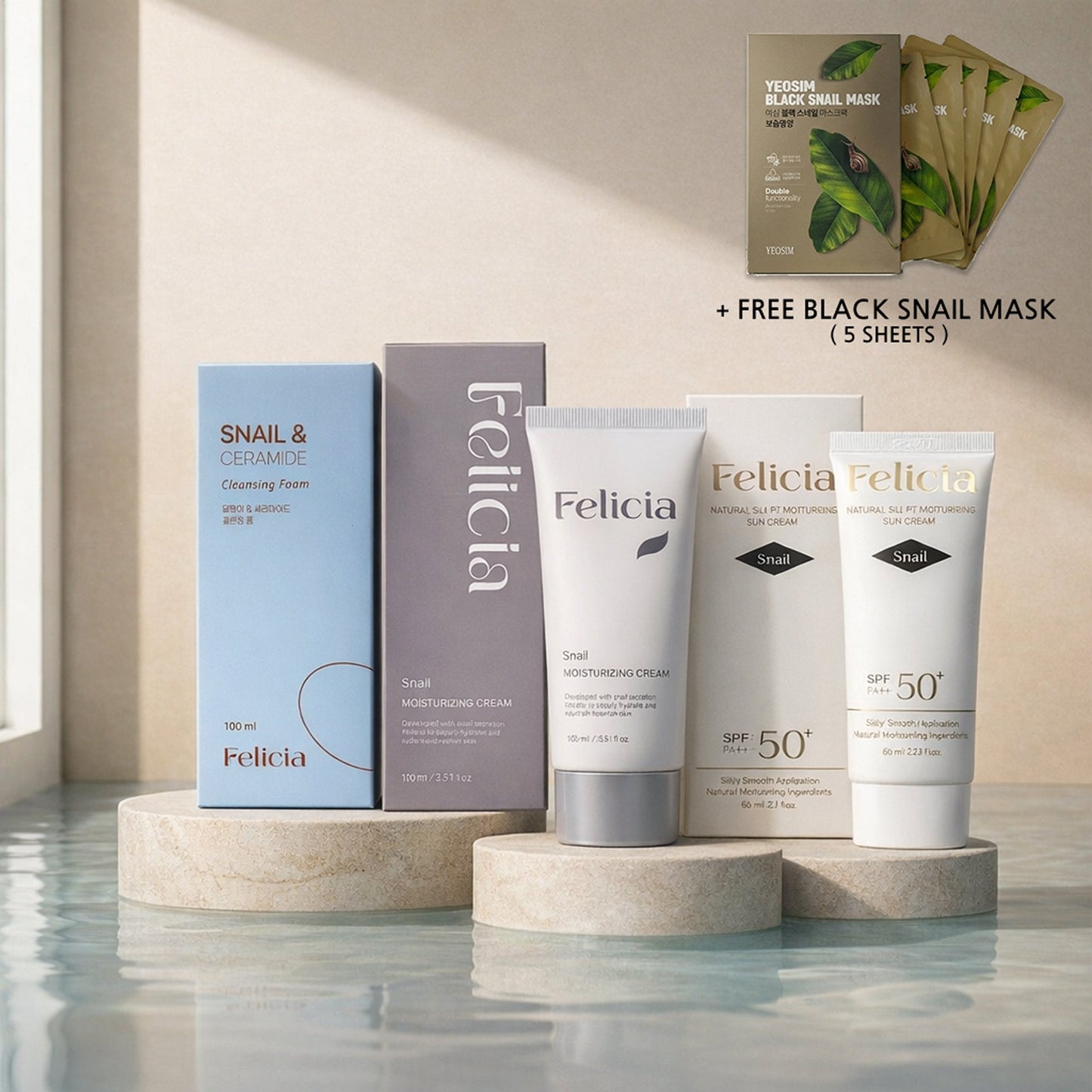 Korean Snail 'Glass Skin' Essentials Set