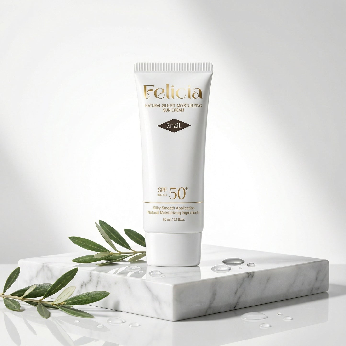 Natural Silk Fit Moisturizing Snail Sun Cream